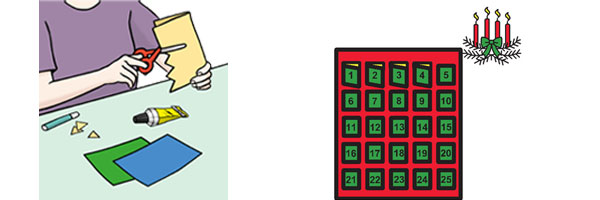 Basteln-Adventskalender Adventskalender basteln