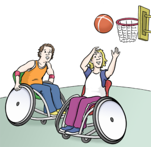 Basketball-Rollstuhl